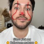 Manny MUA Instagram - letting filters pick my Halloween makeup 👻 the lil ufos got me!