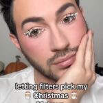 Manny MUA Instagram – it’s that time of the year again! letting filters pick my Christmas makeup 🎅🏼🎄