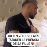 Manon Tanti Instagram - "C’est quelque chose qui me tient à cœur" @julientantiplein est enfin prêt à se faire graver le prénom de sa fille sur le corps : Angelina 🥰    "C’est la famille", tous les samedis, 5 nouveaux épisodes exclusivement sur 6play #CLF