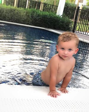 Manon Tanti Instagram - Le petit homme de ma vie 🥰😍❤️ je l’aime jusqu’à l’infini 🌏🪐 @tiagotanti I love u to the moon and back 🌙🌜🌝
