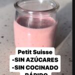 María Castro Instagram – ESPECTACULAR!
PETIT SUISSE CASERO!

Os va a alucinar!
– ponemos dos hojas de gelatina a hidratar en agua.
– lavamos la fresa (250 gr) 
-añadimos el quesito fresco ( pequeño )
– sacamos la gelatina hidratada y la disolvemos en leche caliente (80 ml)
– y añadimos le leche con la gelatina, a la fresa y el queso fresco y batimos todo.

Y YA ESTÁ!

A la nevera en vasitos a enfriar y listo!

Están tan tan ricos!!!! Prometido!
Y sanos!!!!
