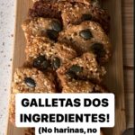 María Castro Instagram – GALLETAS DOS INGREDIENTES!
Sin harinas ni azúcares añadidos!

Mezclar Parmesano, con un fruto seco… almendra, anacardo, avellana. Yo elegí avellana

La proporción es 8 cucharadas de parmesano, frente a más menos 5 del fruto seco.

Picamos todo. Y tenemos ya la mezcla lista para amasar entre dos papeles de horno. 

Cortamos y se van al horno a 180 unos 10 min. 
Con el calor el parmesano se funde, liga con el fruto seco, y MAGIA. Galleta hecha!

Crunchy y deliciosas!!!!! PROMETIDO!