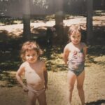 María Gracia Omegna Instagram - Registro del único momento de mi vida en el que fui más grande que mi hermana menor.