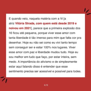 Marcella Rica Instagram - obrigada @voguebrasil por me ceder esse espaço pra escrever sobre essa história, do jeito que é mais latente pra mim, com amor. 🖤