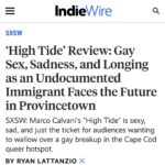 Marco Pigossi Instagram - Another one! Thank you @indiewire Beyond happy and grateful!