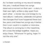 Maren Morris Instagram – THE BRIDGE out friday.