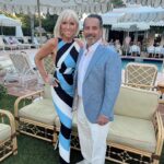 Margaret Josephs Instagram – There is nothing better than supporting @habitatgpbc and honoring the queen of the shiny sheets my love @mindycohn !! 🌴👑💓👧🏼😘

Glam: @chiky.mua 
Dress: @emiliopucci