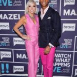 Margaret Josephs Instagram - Back in the clubhouse! On Sunday we wear pink. 😜💕💖 @nickarrington1 ✨ Tune in now @bravowwhl @bravotv Glam: @juliusmichael1 @carolinemakeuptime Outfit: @loveshackfancy Shoes: @gucci Earrings: @zimmermann | necklace from @etsy Tan: @gldn__hour 📸: @charlessykes
