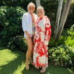 Margaret Josephs Instagram – Living my best Palm Royale life with my love @mindycohn 🌴🩷💋👧🏼#palmbeach