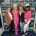 Margaret Josephs Instagram - Back in the clubhouse! On Sunday we wear pink. 😜💕💖 @nickarrington1 ✨ Tune in now @bravowwhl @bravotv Glam: @juliusmichael1 @carolinemakeuptime Outfit: @loveshackfancy Shoes: @gucci Earrings: @zimmermann | necklace from @etsy Tan: @gldn__hour 📸: @charlessykes