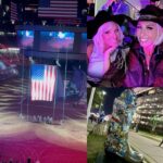 Margaret Josephs Instagram - You know the Marge loves a grand entrance!👧🏼❤️ what a special experience at the Houston Rodeo this week riding the grand entry wagon and honoring the armed forces 🇺🇸🙏🏼 The Houston Rodeo is an incredible community that has 35,000 volunteers and gives away tens of millions of dollars in college scholarships!! Being apart of this night and meeting all the people involved was beyond magical! 💫🤠
