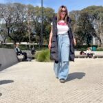 Maria Fernanda Callejón Instagram - Street look❤️ Hermoso día Día domingo en la City! Ustedes ? Cómo la están pasando los leo #streetstyle @winnonateam