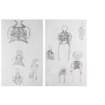 Maria Grazia Chiuri Instagram – The beautiful preparatory sketches by @shakuntala.kulkarni for the installation of the @dior Autumn Winter 2025 show. 
So happy to have had the chance to collaborate with such an incredibly talented artist around the theme of protection and cages.