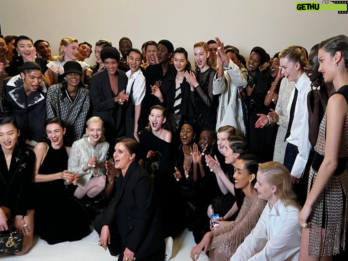 Maria Grazia Chiuri Instagram - Thank you to the beautiful girls who walked the show tonight. It was such an honour to present my first prèt-a-porter collection at the @brooklynmuseum