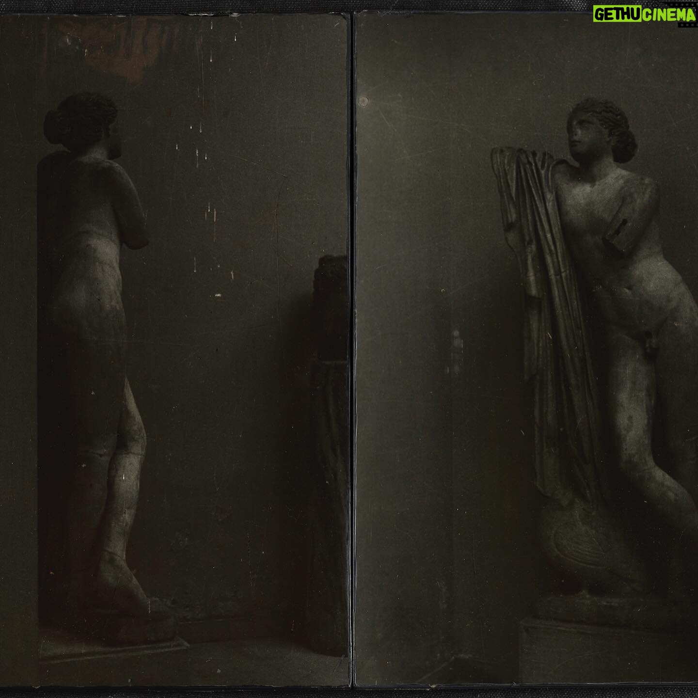 Maria Grazia Chiuri Instagram - Suzanne Santoro’s series Black Mirrors stems from her interest in ancient art and archaeological treasures - being particularly influenced by Etruscan and Roman-era painting and sculpture - as well as her experience of self-awareness practiced in the Rivolta Femminile group. An initial inspiration for these works also came from the mirrors in the Doria Pamphilji Gallery and the Palazzo Colonna in Rome, which displayed characteristically darkened surfaces, weathered over time. The photographs in her series are therefore portraits of statues and artefacts, characterised by a melancholic haze and mysterious darkness which result from her intervention in the photographic process. These have been glued onto wooden panels and covered with polished transparent polyester resin, giving the photographs a finish which exempts them from the use of glass or frames, thus transcending the stereotypes and standards of the art world. Slide 1: Suzanne Santoro with a Black Mirrors Series. Courtesy Suzanne Santoro Slide 2: Hermaphrodite, 1976, photography on wood, polished polyester resin, 2 elements, 40X30 cm each. Courtesy Suzanne Santoro.