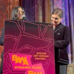 Maria Grazia Chiuri Instagram - I am honoured to receive the Badass Art Woman Awards along with my best friend @KarishmaSwali of @Chanakyainc . This year’s theme was Dynamic Duos and @Karishma and myself, as well as the @Chanakya.School and @Dior have been recognised as models of growth, interaction and collaboration. It has been a true gift to be able to continue to work together with Karishma and to find a way to support women’s education and women’s independence in India and worldwide with @Chanakya.school. I am truly honoured to see that our work over the years is being given such great recognition and I am happy to have the opportunity to work with incredible people like Karishma. This award is dedicated to the school and to the girls and women who attend it. Thank you to @annepasternak for presenting us with the award and to @mspike for being with us ❤️