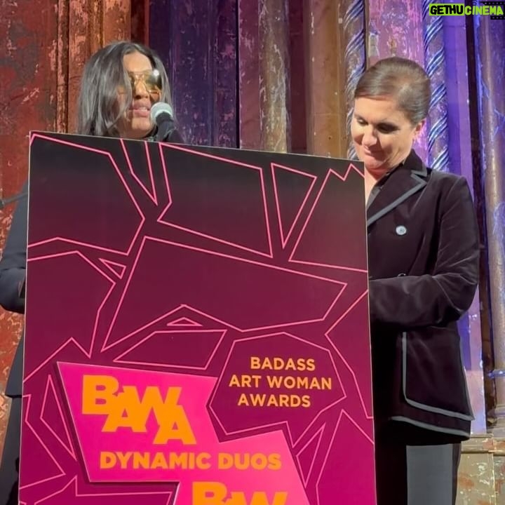 Maria Grazia Chiuri Instagram - I am honoured to receive the Badass Art Woman Awards along with my best friend @KarishmaSwali of @Chanakyainc . This year’s theme was Dynamic Duos and @Karishma and myself, as well as the @Chanakya.School and @Dior have been recognised as models of growth, interaction and collaboration. It has been a true gift to be able to continue to work together with Karishma and to find a way to support women’s education and women’s independence in India and worldwide with @Chanakya.school. I am truly honoured to see that our work over the years is being given such great recognition and I am happy to have the opportunity to work with incredible people like Karishma. This award is dedicated to the school and to the girls and women who attend it. Thank you to @annepasternak for presenting us with the award and to @mspike for being with us ❤️