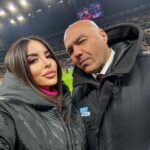 Maria Luisa Jacobelli Instagram - AC Milan-Atalanta ❄️ From quarterfinals to semifinals ⚽️ See you soon @atalantabc!✨🏆 #sansiro @sportmediaset San Siro Stadio