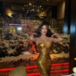 Maria Luisa Jacobelli Instagram – Golden Girl for a Golden 2024 💛 Happy new year 🫶🏾 Gstaad Palace