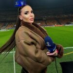 Maria Luisa Jacobelli Instagram - The chaaaampions ⭐️ Last night ⚽️ Milan-Psg @championsleague @sportmediaset San Siro Stadio