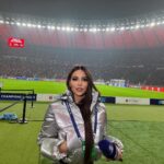 Maria Luisa Jacobelli Instagram - The chaaaampions ⭐️ Last night ⚽️ #UnionBerlinoNapoli @championsleague @sportmediaset Ps. Ultima foto grazie @riccardotrevisani Olympiastadion Berlin