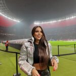 Maria Luisa Jacobelli Instagram - The chaaaampions ⭐️ Last night ⚽️ #UnionBerlinoNapoli @championsleague @sportmediaset Ps. Ultima foto grazie @riccardotrevisani Olympiastadion Berlin