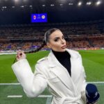 Maria Luisa Jacobelli Instagram - The chaaaaampions ⭐️✨ Milan-Borussia #championsleague San Siro Stadio