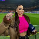 Maria Luisa Jacobelli Instagram - The chaaaampions ⭐️ Last night ⚽️ Milan-Psg @championsleague @sportmediaset San Siro Stadio