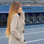 Maria Luisa Jacobelli Instagram - Semifinals are over! On to the final 🏟️⚽️ #LazioJuve @sportmediaset 💙 Stadio Olimpico Roma