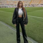 Maria Luisa Jacobelli Instagram - Semifinals 1/2 @acffiorentina 💜 @atalantabc 🖤💙 @sportmediaset Stadio Artemio Franchi