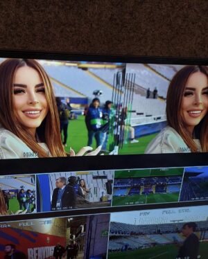Maria Luisa Jacobelli Instagram - 𝑵𝑬𝑿𝑻 𝑹𝑶𝑼𝑵𝑫: FC Barcelona! 🔵🔴🇪🇸 
Barcellona Napoli what a match 🔥 
@sportmediaset 
@championsleague 
@fcbarcelona 
@officialsscnapoli