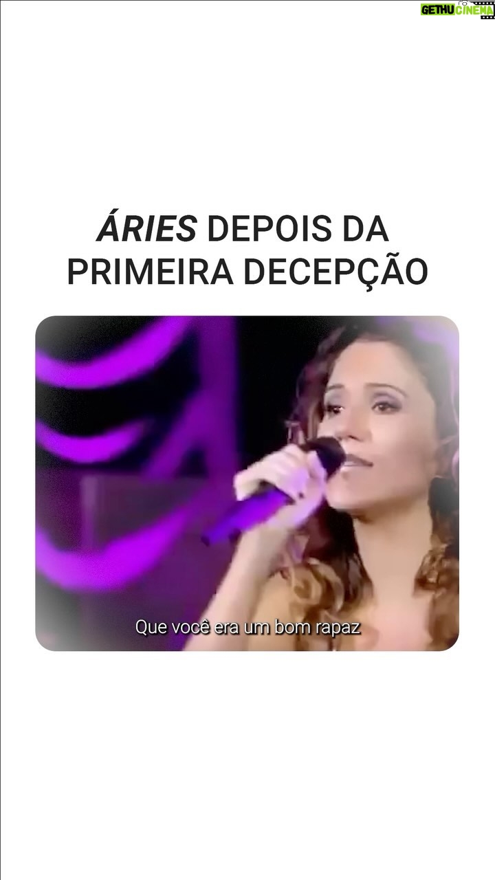 Maria Rita Instagram - Depois da primeira decepção, é hora de seguir em frente com toda a determinação e autenticidade que só quem é de áries tem. Nada de cair do salto, porque a fila tem que andar, não é mesmo? ♈️🔥 Manda para aquele arroba que é exatamente assim! #EMR #PraTodosVerem Arte digital sobre uma tela branca com o “Áries depois da primeira decepção” e um vídeo de Maria Rita cantando em cima do palco.
