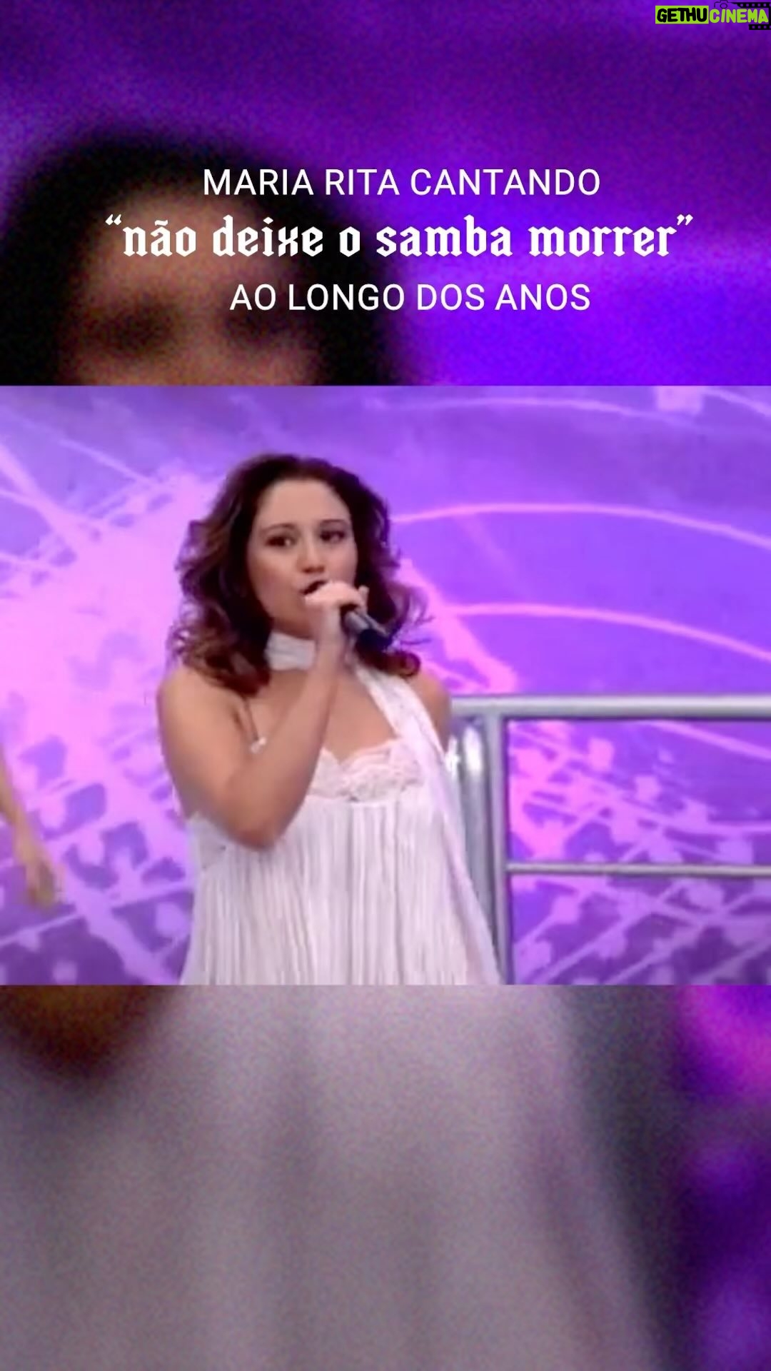 Maria Rita - 14.4K Likes - Que a gente nunca deixe o samba morrer! 🤍 #EMR
#PraTodosVerem Sequência de vídeos de Maria Rita com o texto “Maria Rita cantando ‘Não Deixe O Samba Morrer’ ao longo dos anos”.