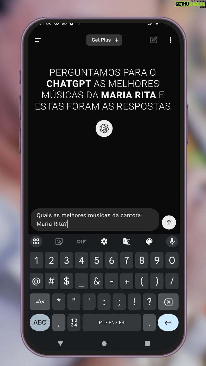 Maria Rita Instagram - A #EMR não se responsabiliza pelas opiniões emitidas pela inteligência artificial 👀 #PraTodosVerem Vídeo com gravação de tela no aplicativo ChatGPT com o texto: Quais as melhores músicas da cantora Maria Rita? ChatGPT: A cantora Maria Rita possui diversas músicas populares e aclamadas ao longo de sua carreira. Algumas das melhores músicas dela, de acordo com a crítica e o público, incluem: 1. “Cara Valente” 2. “Encontros e Despedidas” 3. “Tá Perdoado” 4. “Num Corpo Só” 5. “Caminho das Águas” 6. “Bola Pra Frente” 7. “Amor e Música” 8. “Maltratar, Não é Direito” 9. “Cria” 10. “Corpo” Essas são apenas algumas sugestões, pois Maria Rita tem um repertório bastante diversificado e é reconhecida por sua interpretação única e emocional.