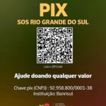 Maria Rita Instagram – não dá para falar de outra coisa nesse momento. são quase 100 mortos confirmados, mais de 1 milhão de pessoas afetadas e um estado inteiro devastado.

QUALQUER ajuda nesse momento é válida e necessária. no carrossel, tem uma lista de instituições confiáveis que estão recebendo doações para ajudar o povo gaúcho, cada uma a seu modo.

escolha ao menos uma dessas, ou outra(s), mas ajude da maneira que puder, mesmo que seja compartilhando.

e fica checando meus stories, também. vira e mexe to jogando informações que meus familiares da região de porto alegre me pedem pra compartilhar.