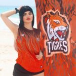 Mariana Ávila Instagram - En el #summerkamp de @skabechetv pertenezco al team TIGRES!!! Vamos con todo 🐅🐅🐅🐅 Cancún, México