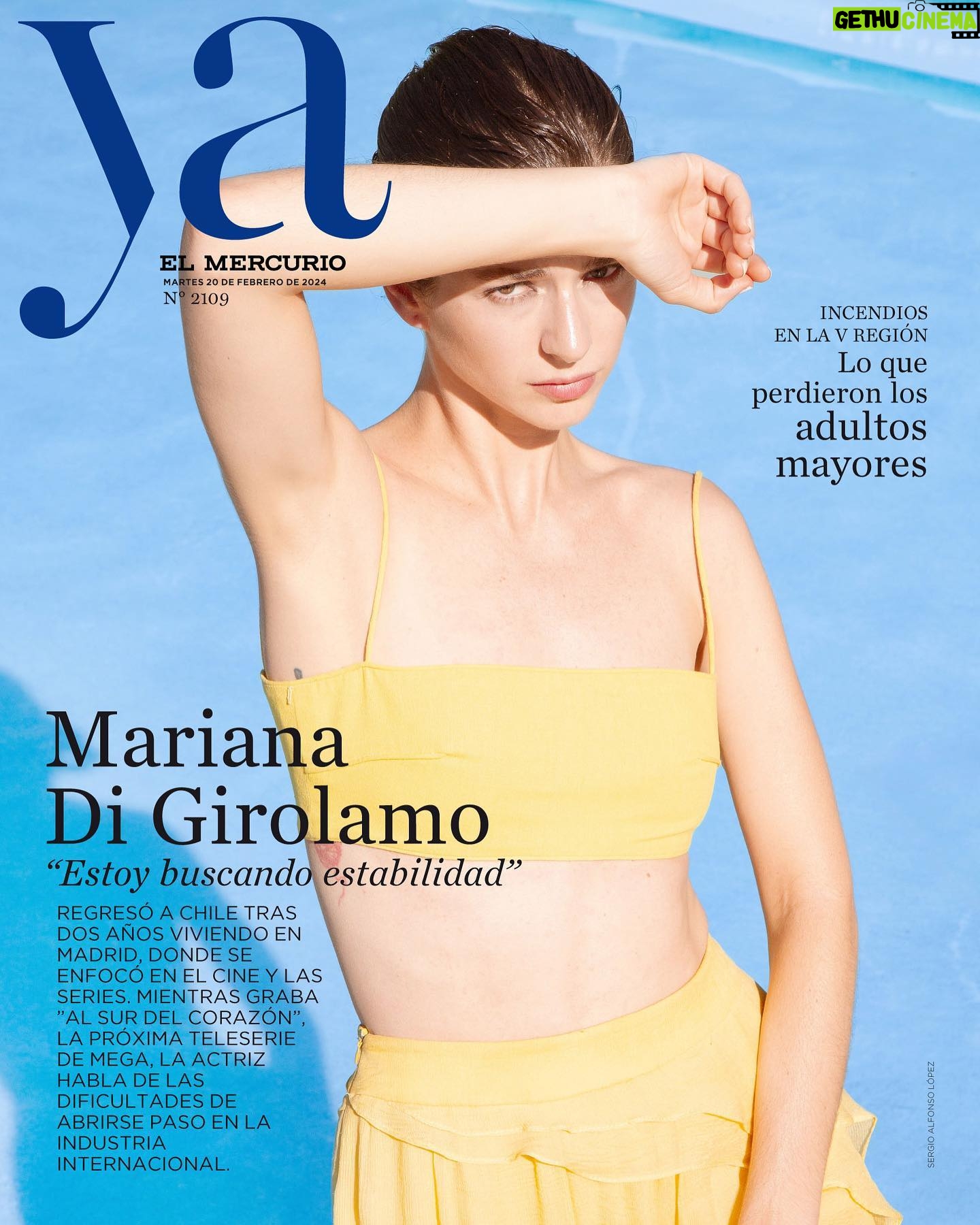 Mariana Di Girolamo Instagram - -Estoy aquí- Gracias @revista_ya por esta invitación a conversar, les invito a leer la entrevista! Por Juan Toro Foto @sergio.a.lopez Beauty @polipico para @chanel.beauty Estilismo @kemilyheart.hills Locación @sheratonscl @imc_management @teleseries_mega