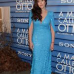 Mariana Treviño Instagram - 💘💙 NY Premiere 💙💘 @AManCalledOtto 💫 Styling: @jeanannwilliams ✨ Dress: @jennypackham ✨ Jewelry: @brilliantearth 💎 Makeup: @tina_turnbow using @dior ✨ Hair: @seijinyc ✨ PR: @42West ✨