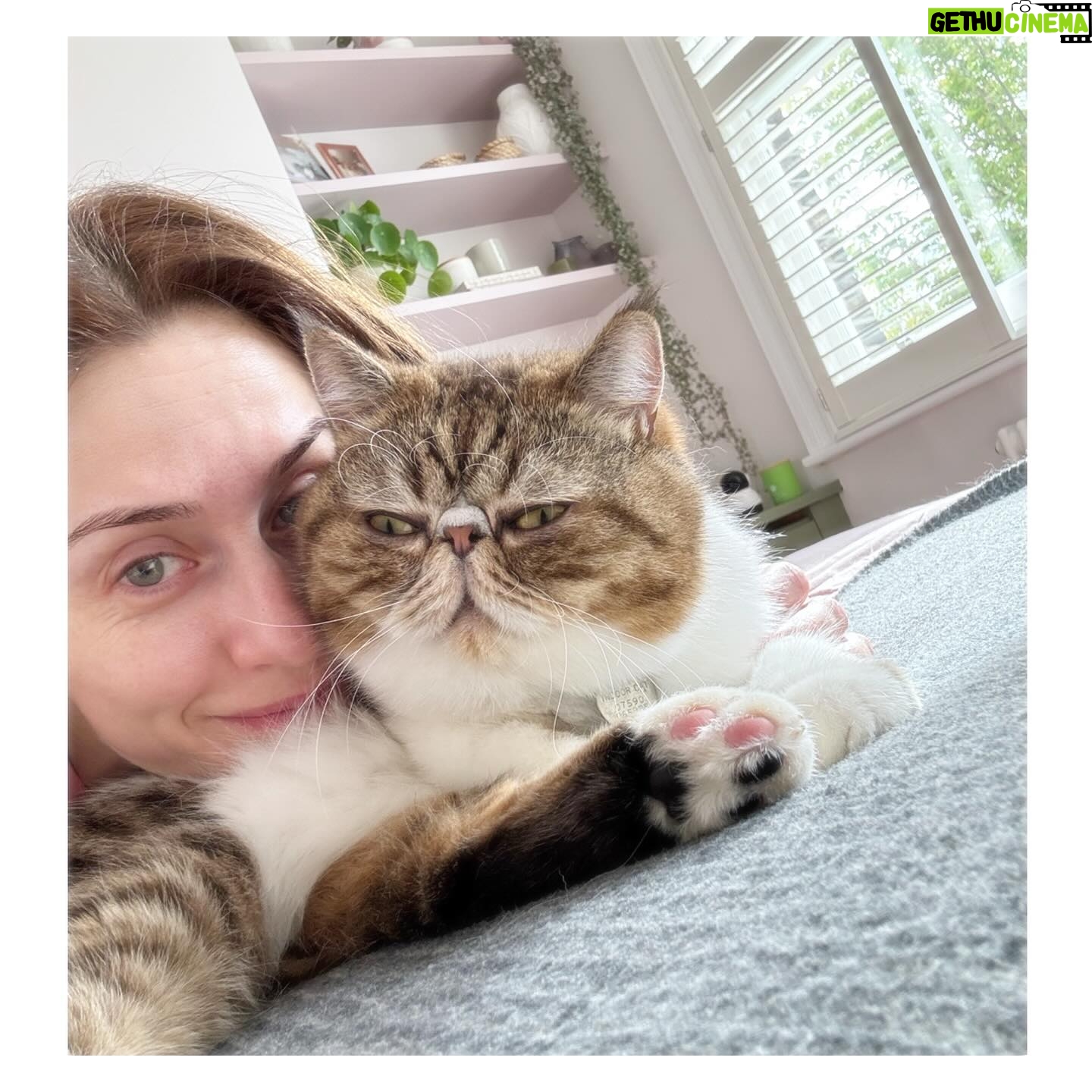 Marianela Núñez Instagram - ❤️🥹😭 me derrito de amor Romeo Recién me despierto perdón por la cara de dormida todavía con la almohada pegada en la cara 🤣 Buen día para todos ustedes x