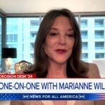 Marianne Williamson Instagram - Thanks for having me on this morning, News Nation! We’re still on the ballots in eight states. President Biden has won the Democratic nomination, but people who vote for me in the later primary states such as New Mexico, Oregon, etc., can still use their voices to express an alignment with whatever agenda they agree with. Your votes still have influence! See my statement in the homepage at marianne2024.com. (Captions available on my YouTube page)