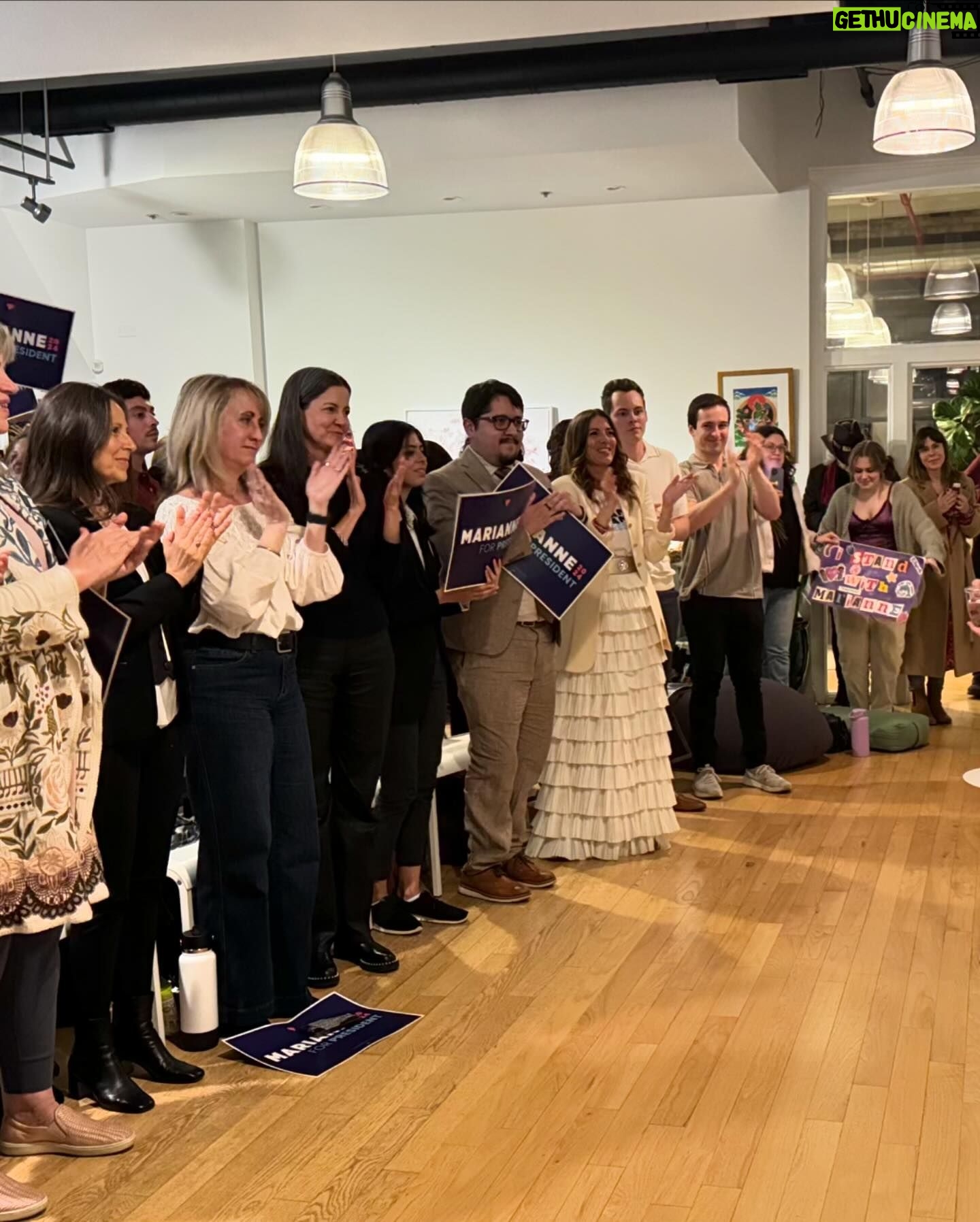 Marianne Williamson Instagram - I had a wonderful time last night speaking at The Altar in Chicago, sharing a conversation about the state of our country with such wonderful people. There are two distinctly different realms of experience involved in all this. One is the American people, the experience of whom is exhilarating and inspiring. We are a good and noble people when we are called to be, no better and no worse than anyone else in the world. The problem is not the American people. The problem is a sclerotic political system that acts like a lid that sits on top of the angels of our better nature. The political media industrial complex creates a block to the expression of vitality and regeneration that would otherwise come forth at such a time as this. I’m continuing to travel because we need to harness the angels of our better nature for broad scale social and political change. We simply must. It’s not about winning power for a politician. It’s about winning power for the people. Thomas Jefferson said “the only safe repository for power in the United States is in the hands of the people.” We need to assume power in our heads and hearts that we might take it back into our hands. On to Tucson, Arizona today. New Orleans next week. Check the event page at Marianne 2024.com to see where I will be. Please continue to spread the word, the videos etc. and please donate to support the work so we can continue to put it all out there through the primaries. Have a beautiful day, and thanks again to all the people in California, Washington, Michigan, Georgia, and Illinois - all around the country, really - who have been so unbelievably wonderful.
