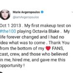 Marie Avgeropoulos Instagram – Hard to caption without getting sappy ! May we meet again . 7 years of memories learning and growth . I’m always forever thankful . Love, Octavia #the100
