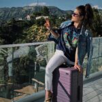 Marie Avgeropoulos Instagram - ✌🏼out LA . Been a real slice ✌🏼 @officialqueenmusic @nomadicstateofmind @away @socialiteclothing @paige