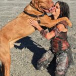 Marie Avgeropoulos Instagram – #the100 renewed for a 7th Season ?! 😁@mybestfriendchewy  and I couldn’t be happier . #bts shot from season 5 . The only time Bloodriena smiled 🤪