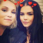 Marie Avgeropoulos Instagram – Sneak attacks = Valentine’s Day snacks ❤️🖤 @elizajaneface #the100 #happyvalentinesday
