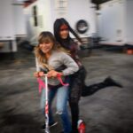 Marie Avgeropoulos Instagram – Taking the one and only @charmdegrate for a ride on the set of #the100 as she has, along with all the other @the100writers have been taking all of us for a ride for 6 seasons. Believe it or not , Bloodreina smiles ! @cw_the100 @warnerbrostv #behindthescenes