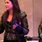 Marie Avgeropoulos Instagram - I’m sharing this speech with you the day when the pandemic started and the day when 100 episodes of The 100 finished. This was the final scene and it was a quick farewell to so many people that contributed to wonderful storytelling and hard work on every level. This was a very emotional moment for me and a fast goodbye since we all knew a pandemic was on the rise March 2020. May we meet again ! #the100
