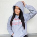 Marie Avgeropoulos Instagram - . Check out our new #SheMustCount hoodies! The perfect gift for the holiday season! Available in the three original colors. Proceeds from purchases benefit @fflvindia. ⭐️ Click the link in our bio to shop now and help a great cause. FFLV educates poor girls in Vrindavan, empowering them to transform their lives and communities through a service-oriented approach committed to integrity and excellence. 📸 💄by @novakaplan #Storytellers #EducatedNotTrained
