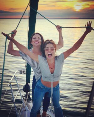 Marie Avgeropoulos Instagram - To the women that don’t take my $hit.... but also inspire the $hit outta me .... #thanks #women #friendship #mentors #teachers #thunderbay #canadiangirl #sailing #lakesuperior #greatlakes