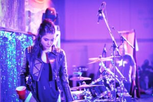Marie Avgeropoulos Instagram - When I couldn’t feel anything else I could always feel the beat . #girlswhoplaydrums #musicislifeismusic